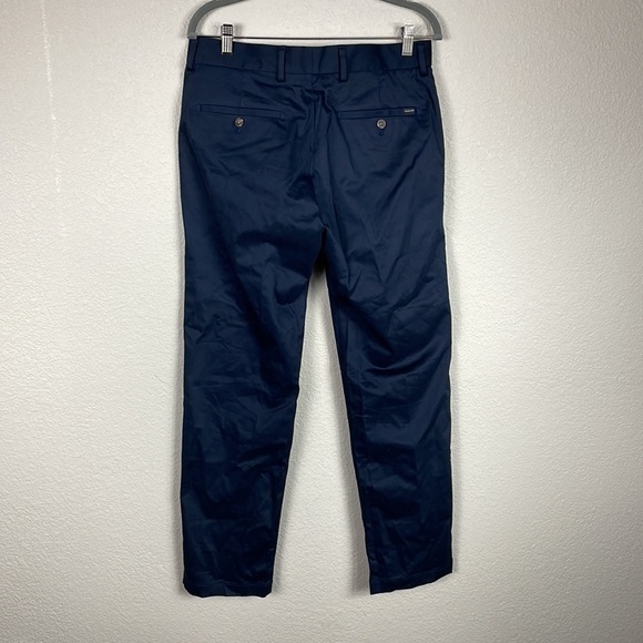 NWT Alton Lane Brushed Motion Performance Chino Trouser Pant Navy Blue Sz 32 - Picture 5 of 15